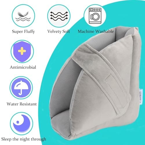 Fanwer Heel Protectors for Pressure Sores - Bedsores Relief, 2 Pcs, Gray