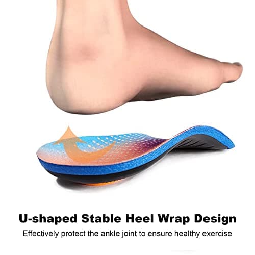 3/4 Length Orthotics Inserts for Arch Support & Plantar Fasciitis Relief