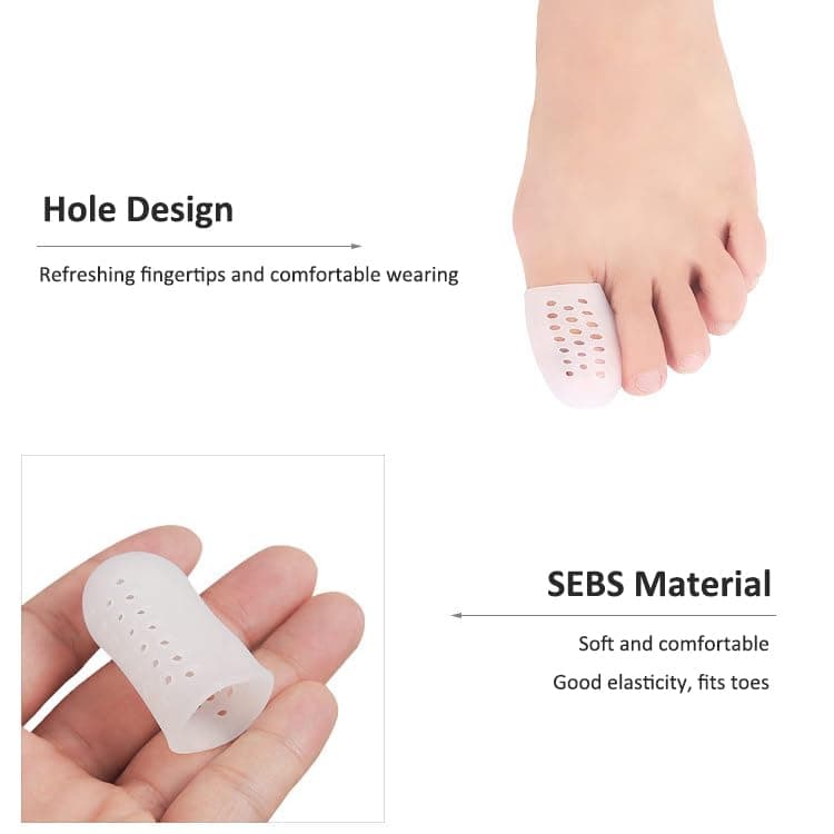 Toe Protector for Runners: White (1 Pair)