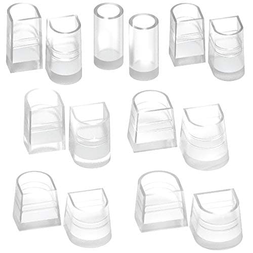 Stiletto & Pump Cap Protectors | 10 Sizes, Anti-Slip, Grass Covers — Clear