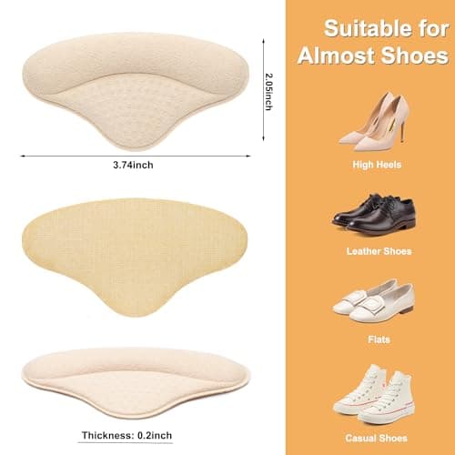 Ultra Soothing Heel Protectors for Loose Shoes, Men Women
