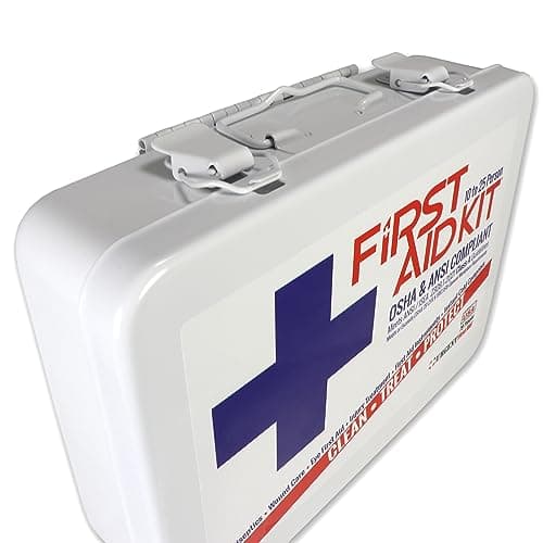 Urgent First Aid OSHA & ANSI 25-Person First Aid Kit, 79 Pieces, USA Assembled