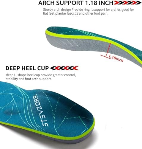 High Arch Support Metatarsal Pad for Plantar Fasciitis Pain Relief Insoles
