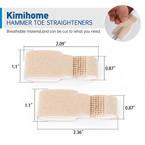 Crooked Toes & Hammer Toes Straightener - 9 Packs Toe Splints