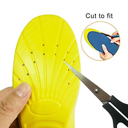 VoMii Memory Foam Shoe Insoles for High Arch Support and Plantar Fasciitis Relief