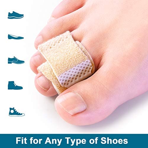 Bukihome Hammer Toe Straighteners, 4 PCS Toe Splints for Bent Toes