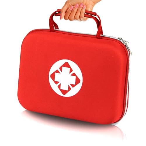 Red 300PCS Home & Hiking First Aid Kit for Emergency Gear