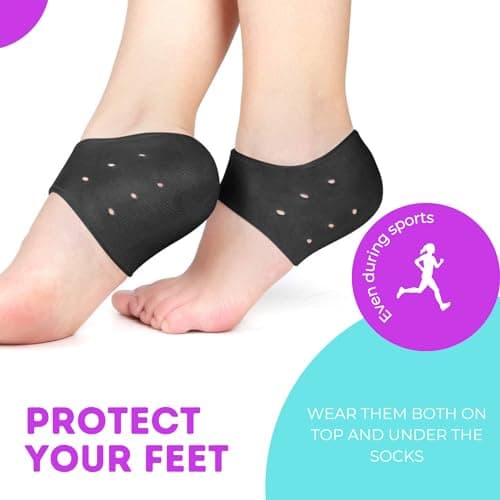 Shoe Heel Protectors - 2 Pairs Gel Pads for Heels
