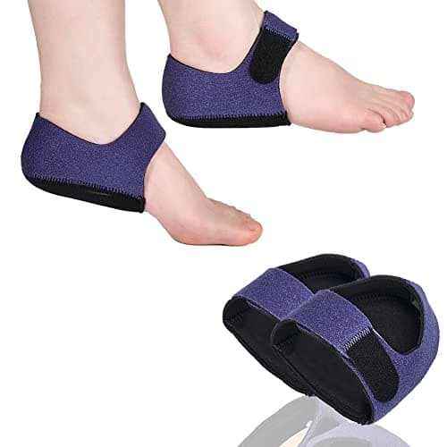 2PCS Gel Heel Protectors for Plantar Fasciitis and Achilles Tendinitis, Blue