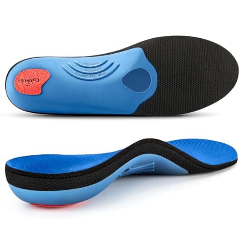 High Arch Support Insoles for Heavy Individuals — Blue