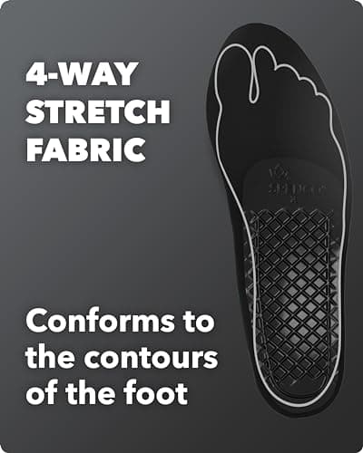 Spenco Rx Arch Support Insoles for Shoes, Women's 7-8.5/Men's 6-7.5