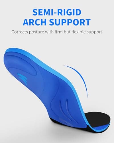 WalkHero Arch Support Inserts for Plantar Fasciitis and Daily Walking