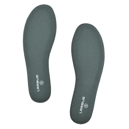 Memory Foam Insoles for Men - Comfort and Pain Relief for Work Boots, Running Shoes, and Sneakers — Men Gray