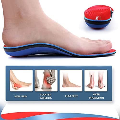 Walkomfy Heavy Duty Plantar Fasciitis Pain Relief Orthotics for Men & Women