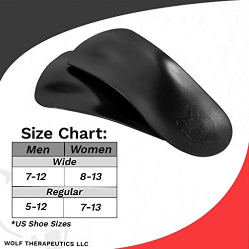 Dr. Wolf Arch Support Orthotic Inserts: Plantar Fasciitis Insoles for Men, Women's Arch Support (Men's 5/6, Women's 7)
