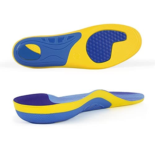 iFitna High Arch Support Insoles for Flat Feet Pain Relief (Men/Women) — Blue