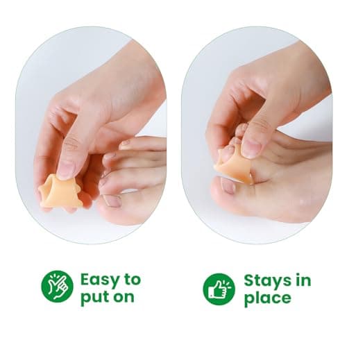 Bukihome Hammer Toe Straightener - 6-Pack Toe Splints for Men and Women