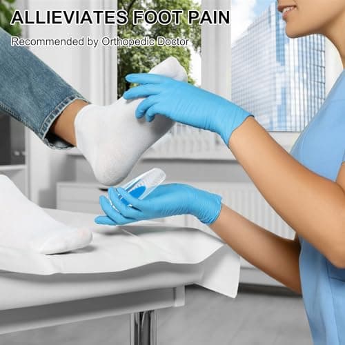 Silicone Heel Pads for Heel Pain Relief (4 Pairs, Small/Medium) for Men and Women