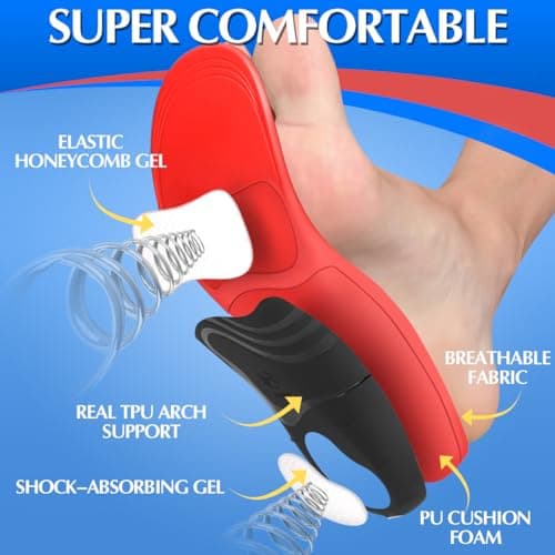 High Arch Support Insoles for Plantar Fasciitis Relief