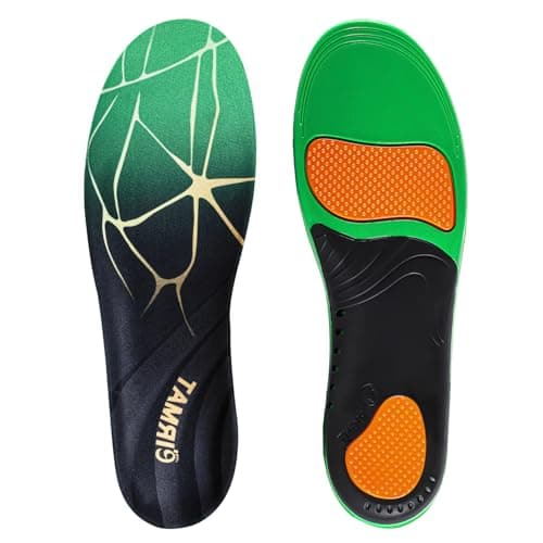 High Arch Support Insoles for Men and Women - Absorb Shock for Flat Feet (XL) 220+ lbs — Green