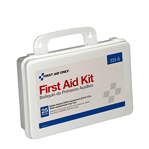 25-Person Emergency First Aid Kit for Office, Home, Construction with Gasket, 107 Pieces