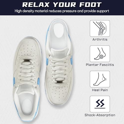 2 Pairs Plantar Fasciitis Heel Cups: Shock Absorption Inserts for Heel Pain & Foot Pressure Relief (Women/MEM)