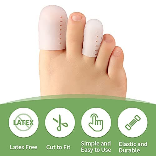 16 PCS Silicone Toe Protectors for Pain Relief from Corns, Blisters, and Ingrown Toenails