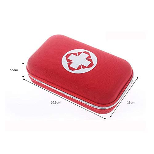 Red Case 84-Piece Water Resistant First Aid Kit for Outdoor, Home, Car & Travel