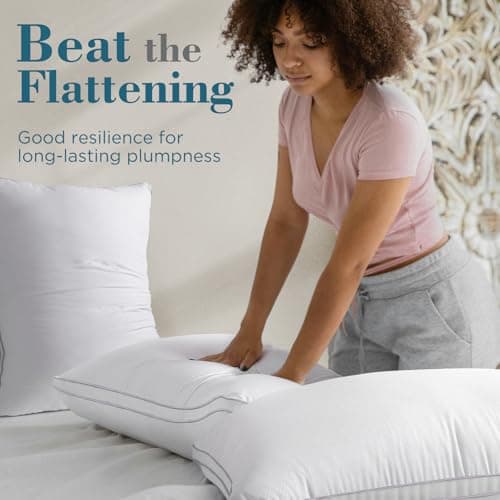 Viewstar King Size Cooling Bed Pillows Set, Hotel Quality for Side, Back, or Stomach Sleepers, White