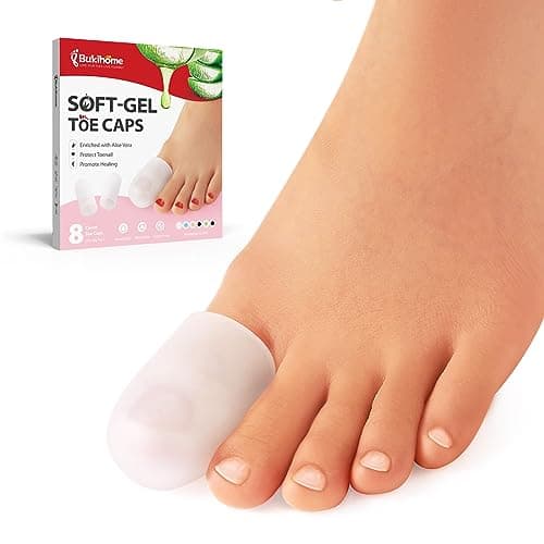 Gel Toe Caps: Toe Protectors for Women and Men - Cushions and Protects Toes — Clear