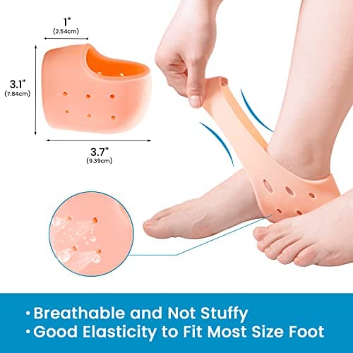 Sumiwish 6 PCS Thick Heel Cushions for Pain Relief, Plantar Fasciitis & Heel Spurs