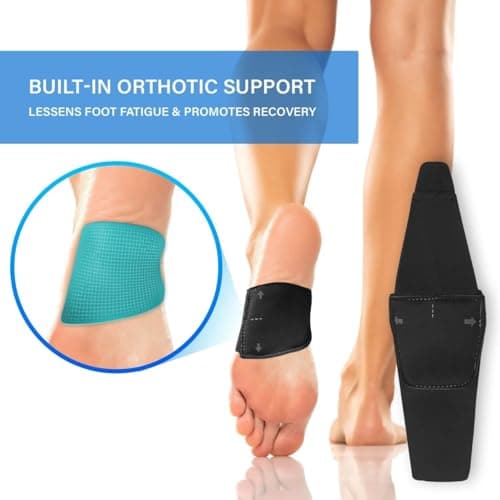 Arch Support Inserts: Flat, High Arch & Plantar Fasciitis Relief - 2 Pack