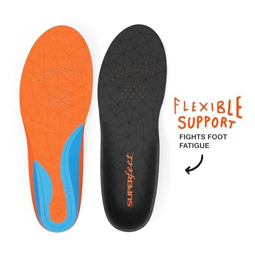 Superfeet Trim-To-Fit Medium Arch Support Insoles for Men's & Women's Workout Shoes