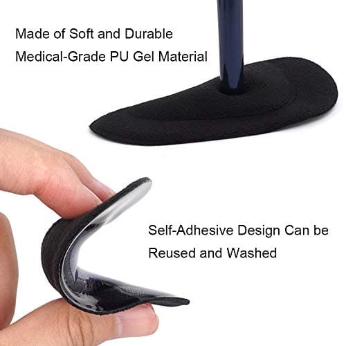 Dr. Foot's Arch Support Insoles for Flat Feet and Plantar Fasciitis (Black)