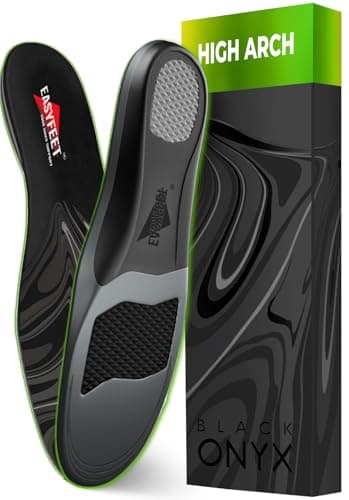 High Arch Support Insoles for Plantar Fasciitis - Odor Control & All Day Comfort