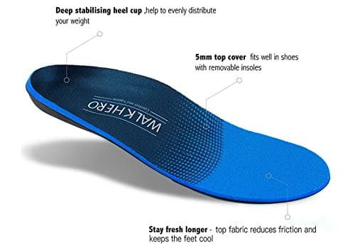 Plantar Fasciitis Insoles for Men 8-8 1/2 | Women 10-10 1/2 - Arch Supports, Flat Feet Relief