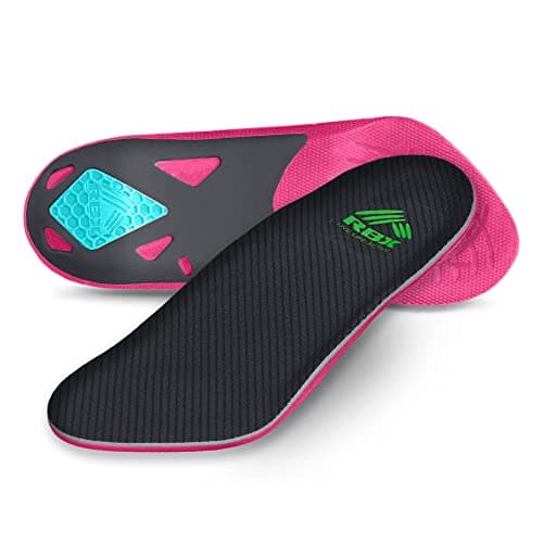RBX Women's 3/4 Size Ortho Insoles for Plantar Fasciitis Relief