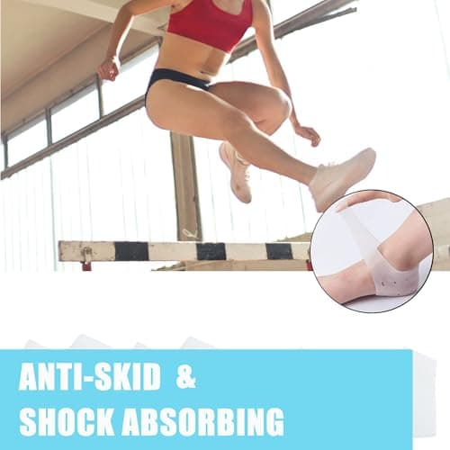Gel Heel Cups for Men & Women, Breathable Heel Protectors for Foot Conditions