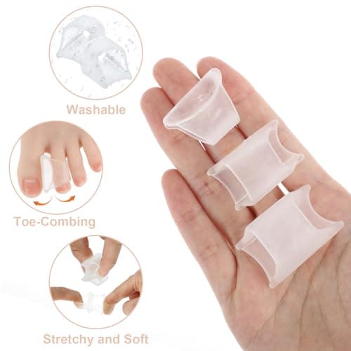 Toe Straighteners for Hammer Toes - Gel Separators for Women - 3 Sizes