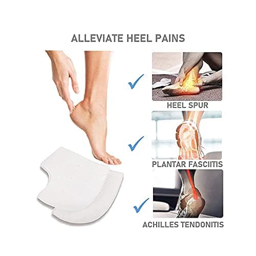 Gel Heel Protectors for Heel Pain Relief - 2 Pairs for Men and Women
