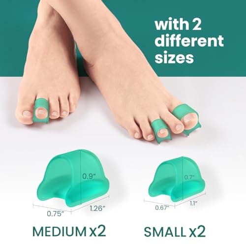 9-Pack Gel Toe Spacers - Hammer Toe Correctors for Men and Women