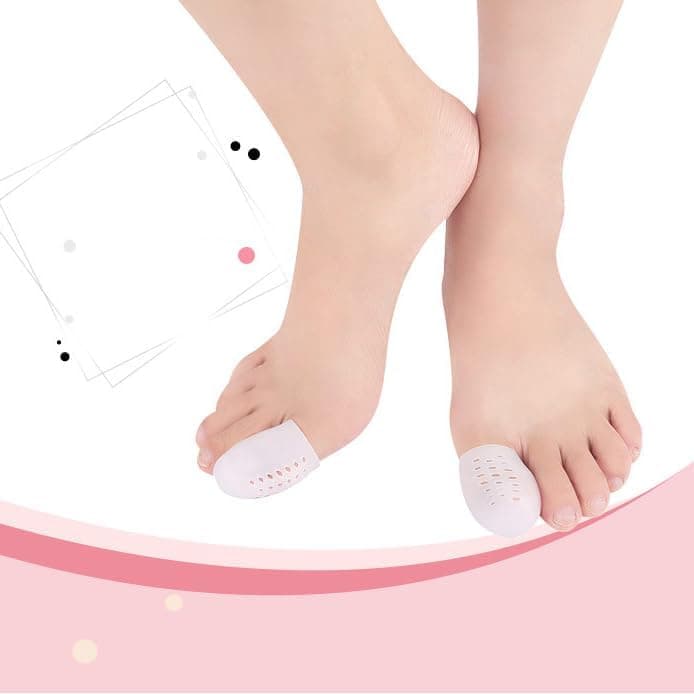RooRuns White Toe Protector - 6 Pairs