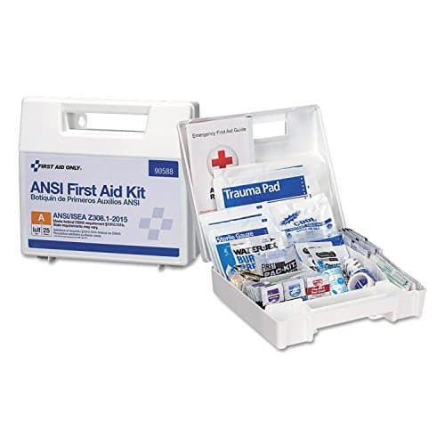 ANSI A2015 OSHA Compliant First Aid Kit - 25-Person Emergency Kit