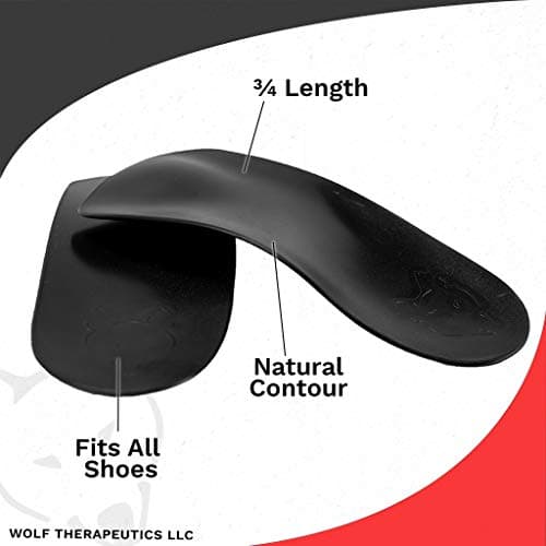 Dr. Wolf Arch Support Orthotic Inserts: Plantar Fasciitis Insoles for Men, Women's Arch Support (Men's 5/6, Women's 7)