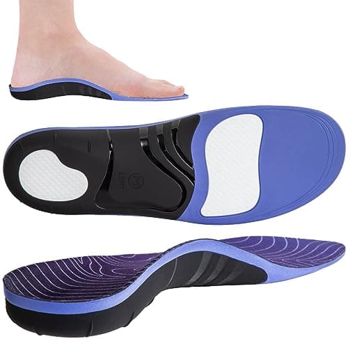 High Arch Support Insoles for Plantar Fasciitis Pain Relief — Blue