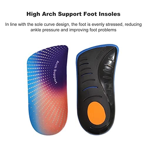 3/4 Length Orthotics Inserts for Arch Support & Plantar Fasciitis Relief