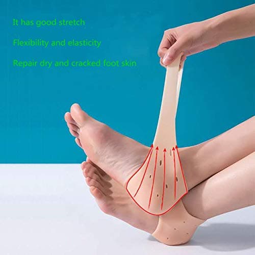 Unisex Silicone Heel Cups for Pain Relief and Cracked Heels