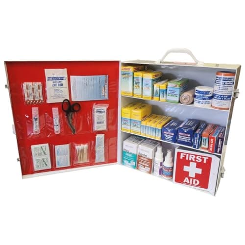 Rapid Care 80098 3 Shelf All-Purpose First Aid Kit Cabinet