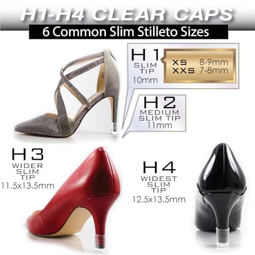 Stiletto & Pump Cap Protectors | 10 Sizes, Anti-Slip, Grass Covers