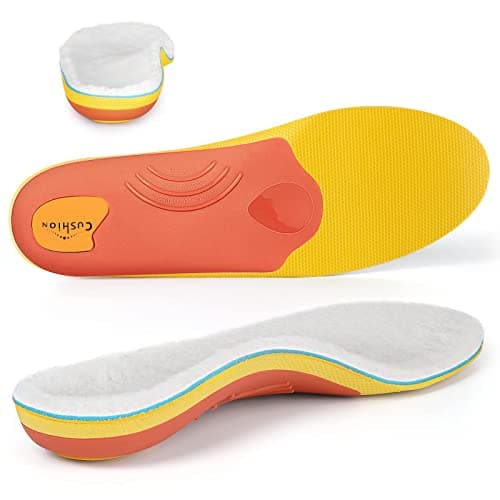 PCSsole Heavy Duty Foot Pain Relief Insoles for Flat Feet, Heel Pain & Pronation Support — Yellow
